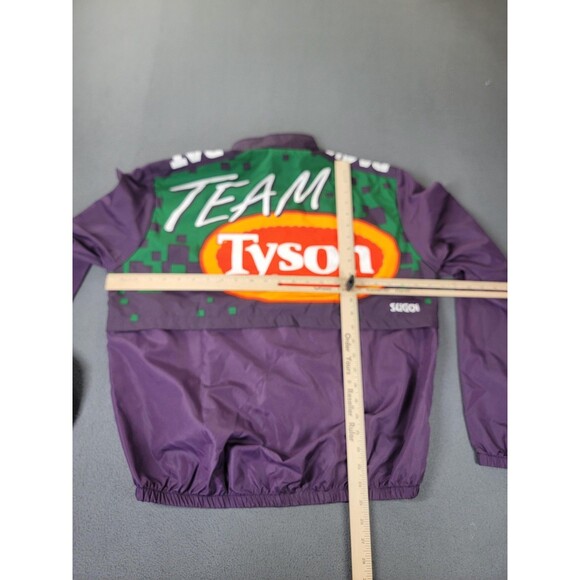 Vintage Sugoi Team Tyson Jacket Mens Medium Purple Green Cycling Windbreaker 90s - Picture 11 of 13